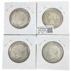 Image 2 : 1876-1894 Better Date Newfoundland Half Dollar[4 Coins]
