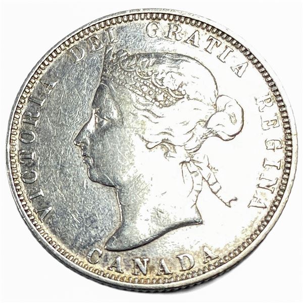 1882-H KEY DATE Canada Quarter XF