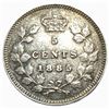 Image 2 : 1885 Canada 5 Cent Silver XF