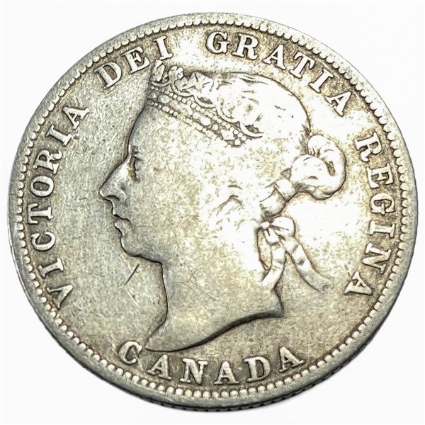 1887 Canada Quarter Fine
