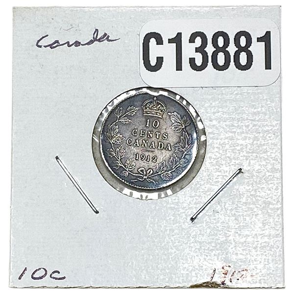 1912 Canada Dime XF