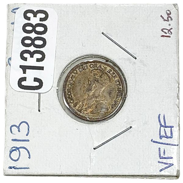 1913 Canada Dime XF
