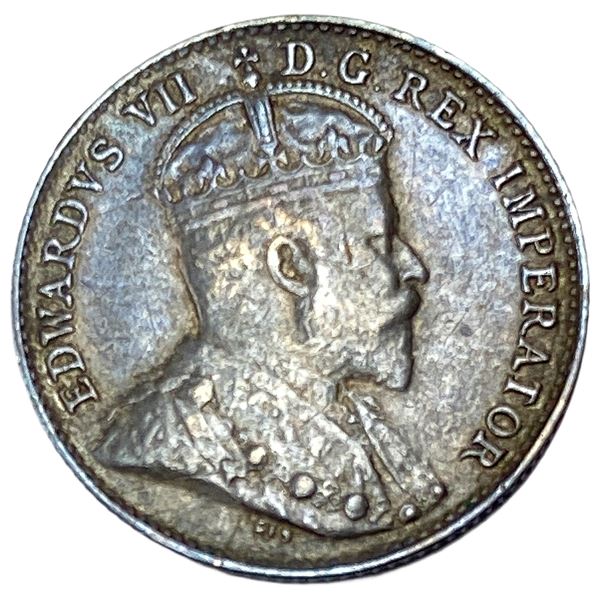 1905 Canada 5 Cent Silver AU