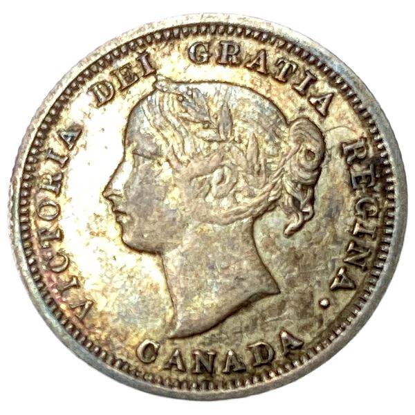1870 Canada 5 Cent Silver VF