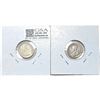 Image 2 : [2] 1915 KEY DATE Canada 5 Cent Silver  [2 Coins]