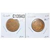 Image 1 : [2] 1914 Canada Large Cents  [2 Coins] MS