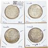Image 2 : 1938-1947 Better Date Canada Half Dollar  [4 Coins] AU+