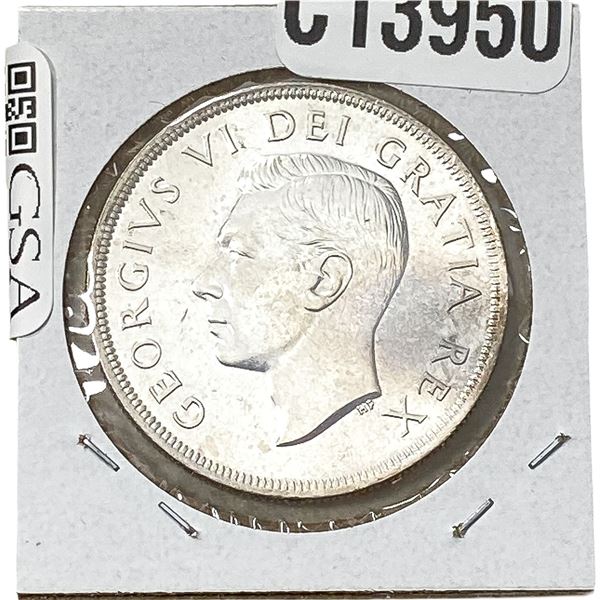 1949 Canada Silver Dollar Ch BU