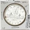 Image 2 : 1957 FWL Canada Silver Dollar Ch BU
