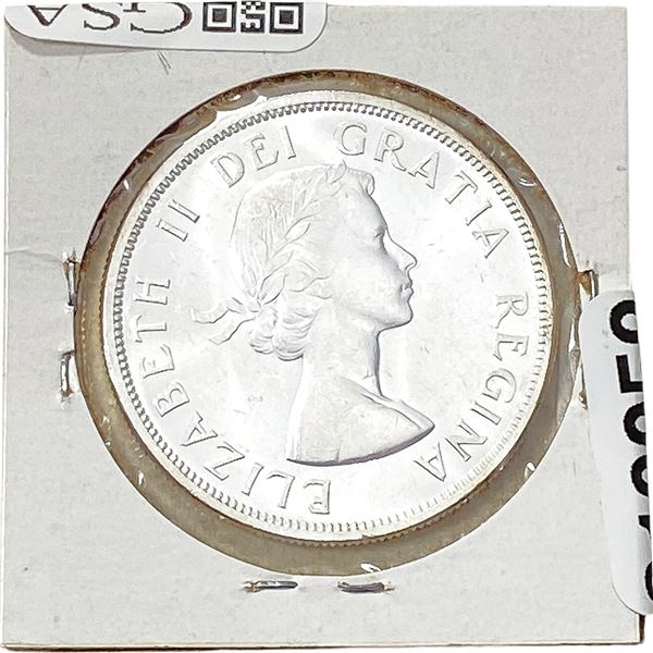 1958 Canada Silver Dollar Ch BU