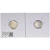 Image 2 : 1872-H, 1874-H Better Date Canada 5 Cent Silver[2 Coins] Fine