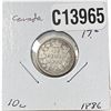 Image 1 : 1886 KEY DATE Canada Silver Dime Avg Circ