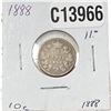 Image 1 : 1888 KEY DATE Canada Silver Dime Avg Circ