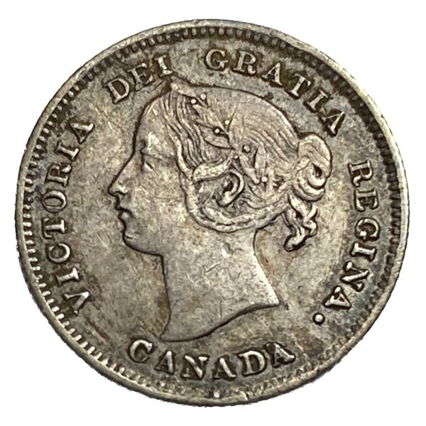 1901 Canada 5 Cent Silver XF