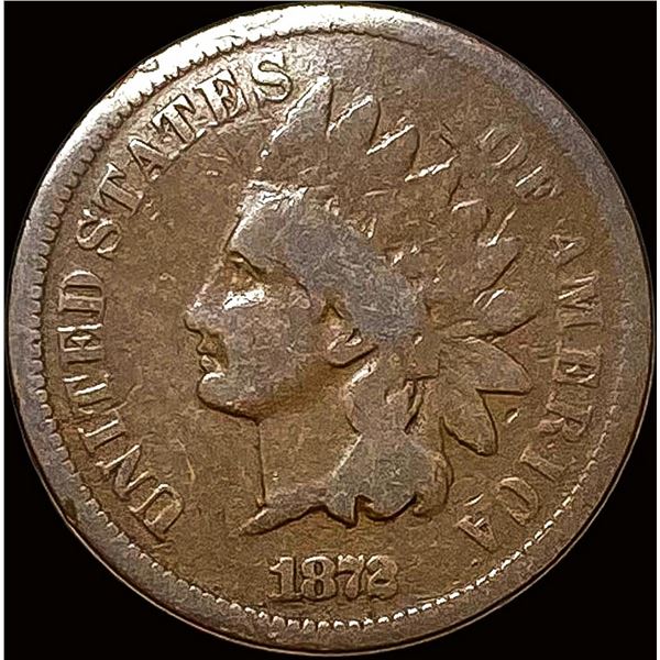1872 Indian Head Cent NICELY CIRCULATED