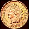 Image 1 : 1900 Red Indian Head Cent CHOICE BU