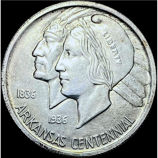 1936 Silver Arkansas Half Dollar GEM BU