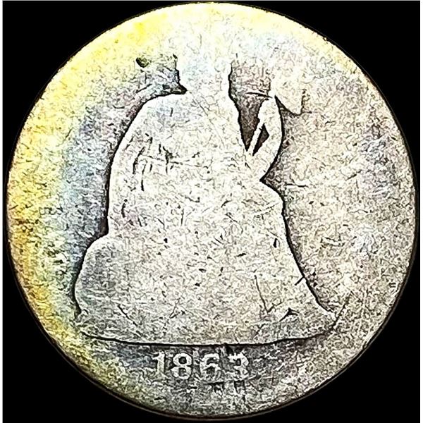 1863-S Seated Liberty Dime NICELY CIRCULATED