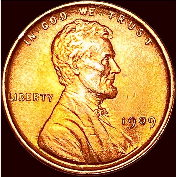 1909 Red Lincoln Wheat Cent CHOICE BU