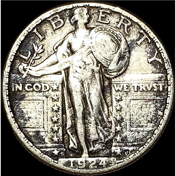 1924-S Standing Liberty Quarter NEARLY UNCIRCULATED