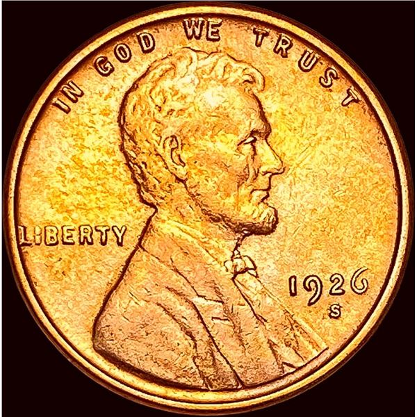 1926-S Lincoln Wheat Cent CLOSELY UNCIRCULATED