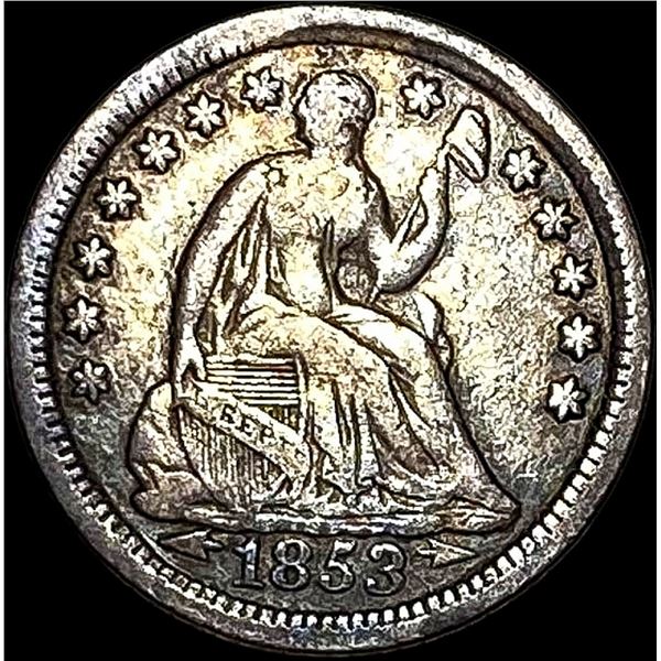 1853-O Seated Liberty Half Dime NEARLY UNCIRCULATED