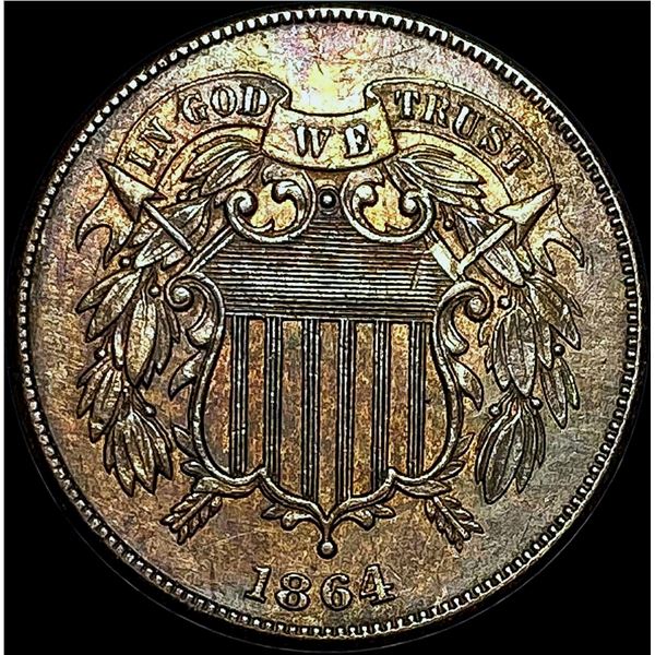 1864 Two-Cent Piece CHOICE BU