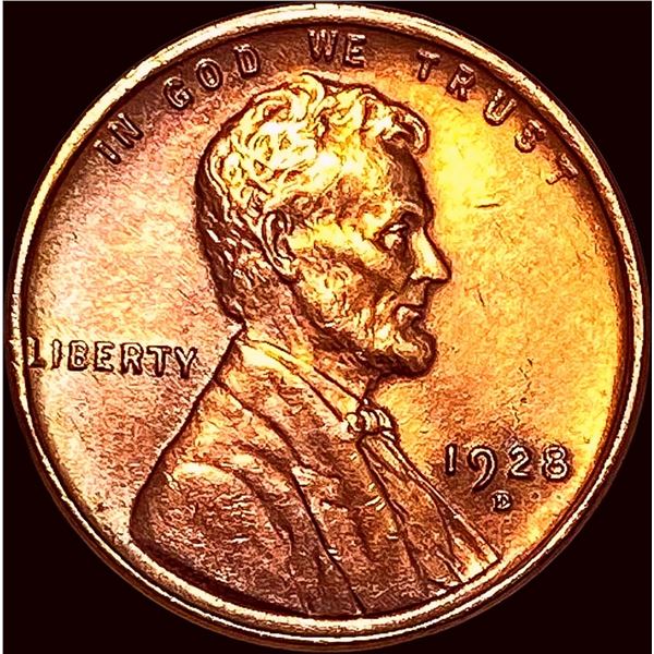 1928-D Red Lincoln Wheat Cent UNCIRCULATED