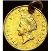 Image 1 : 1855 Gold $1 Indian Head Type 2 HIGH GRADE