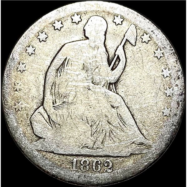 1862-S Seated Liberty Half Dollar NICELY CIRCULATED