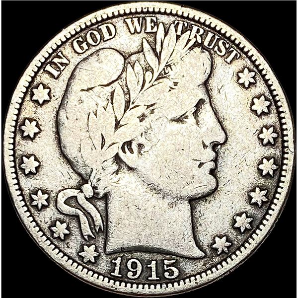 1915 Barber Half Dollar LIGHTLY CIRCULATED