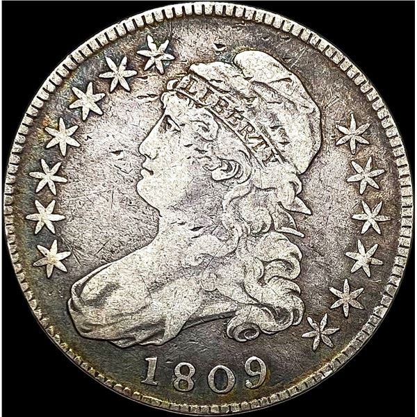 1809 Capped Bust Half Dollar NICELY CIRCULATED