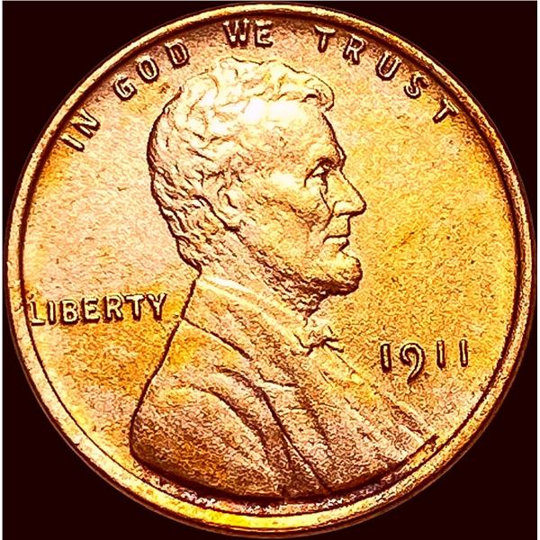 1911 Red Lincoln Wheat Cent CHOICE BU