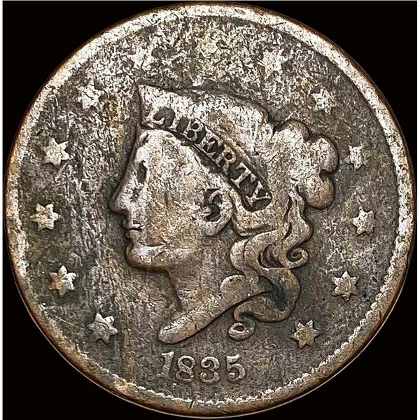 1835 Coronet Head Large Cent NICELY CIRCULATED