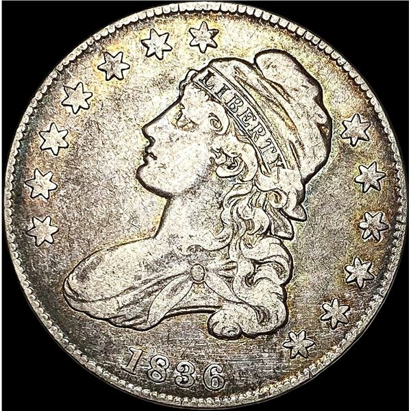1836 Capped Bust Half Dollar LIGHTLY CIRCULATED