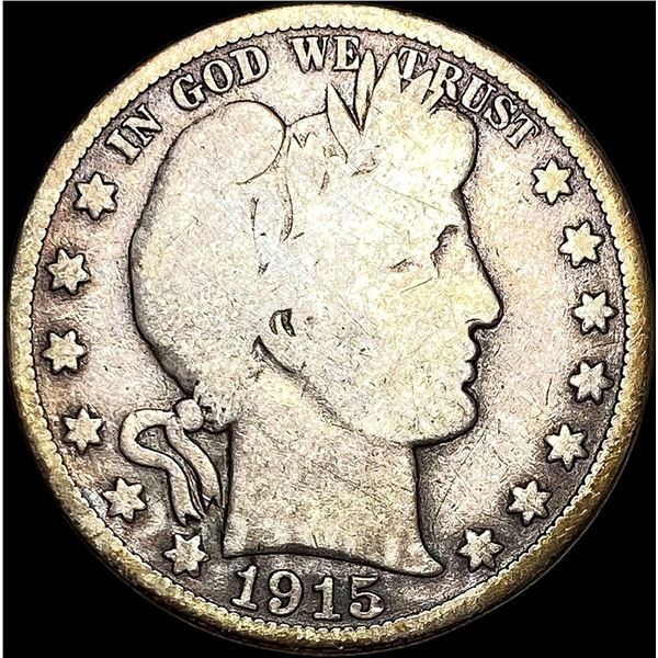 1915 Barber Half Dollar NICELY CIRCULATED