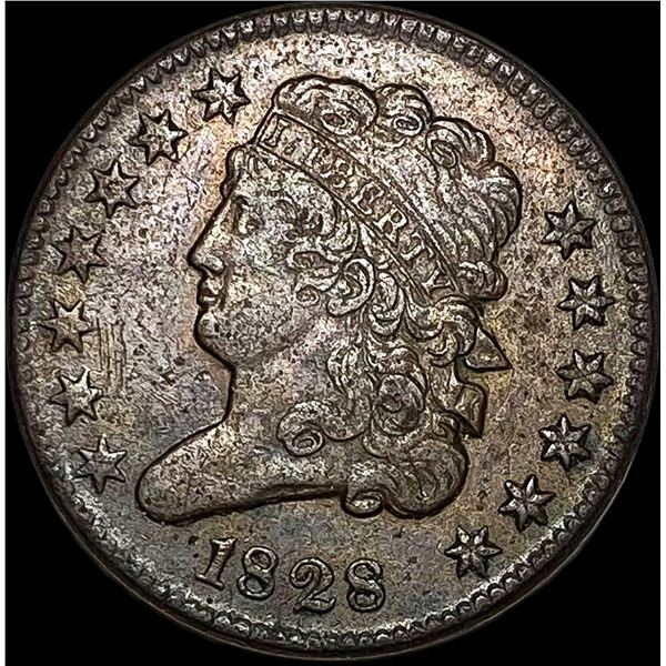 1828 Classic Head Half Cent NEARLY UNCIRCULATED