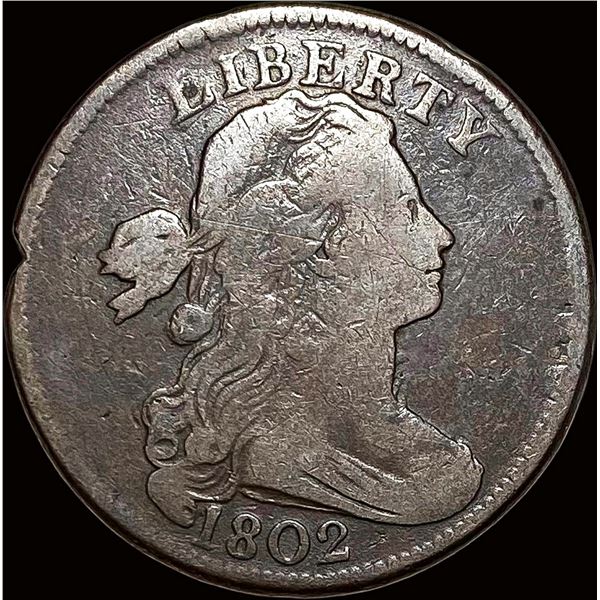 1802 Draped Bust Large Cent NICELY CIRCULATED