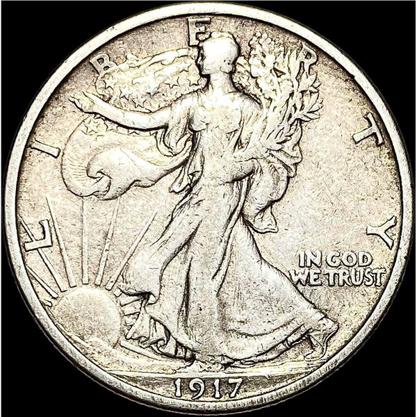 1917-S Walking Liberty Half Dollar CLOSELY UNCIRCULATED