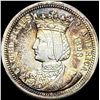 Image 1 : 1893 Silver Isabella Quarter Dollar CLOSELY UNCIRCULATED
