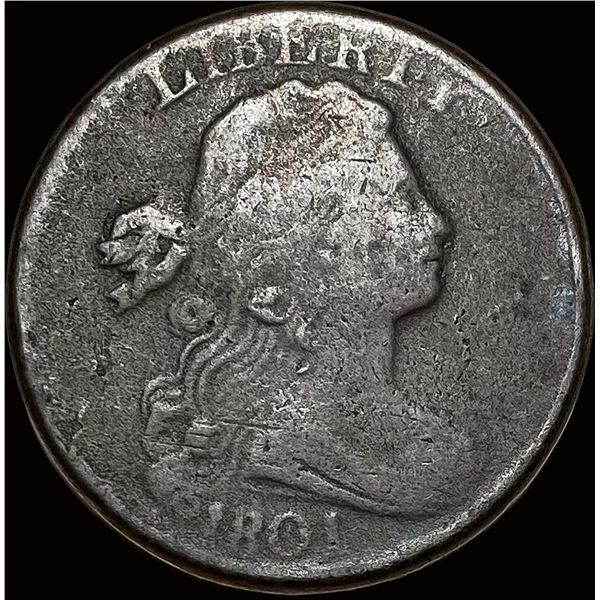 1801 Draped Bust Large Cent NICELY CIRCULATED