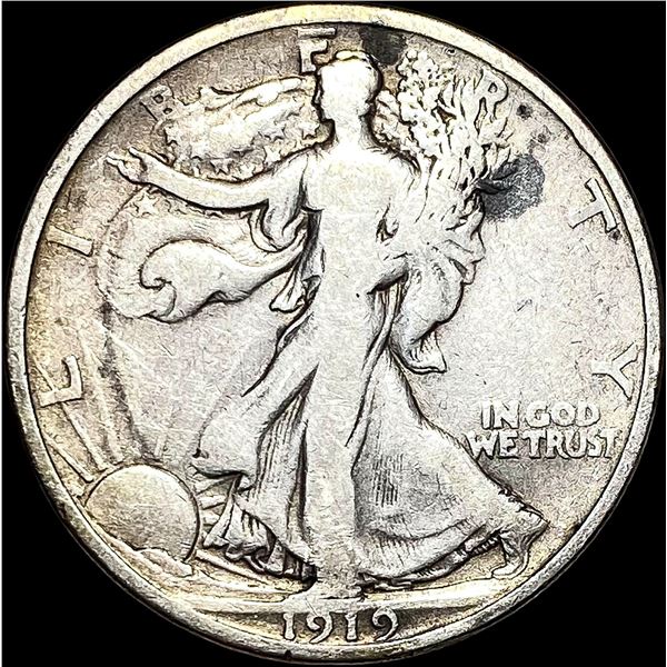 1919-D Walking Liberty Half Dollar NICELY CIRCULATED