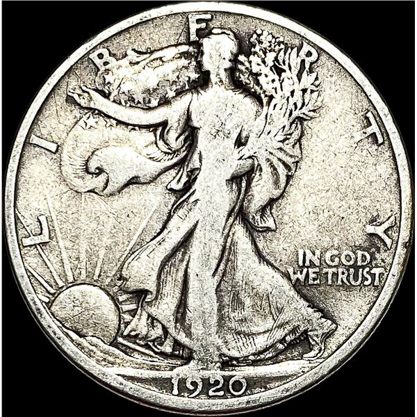 1920-D Walking Liberty Half Dollar LIGHTLY CIRCULATED