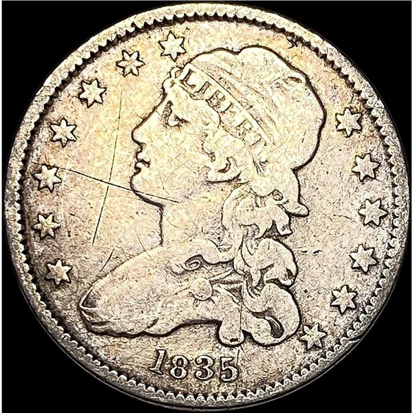 1835 Capped Bust Silver Quarter HIGH GRADE