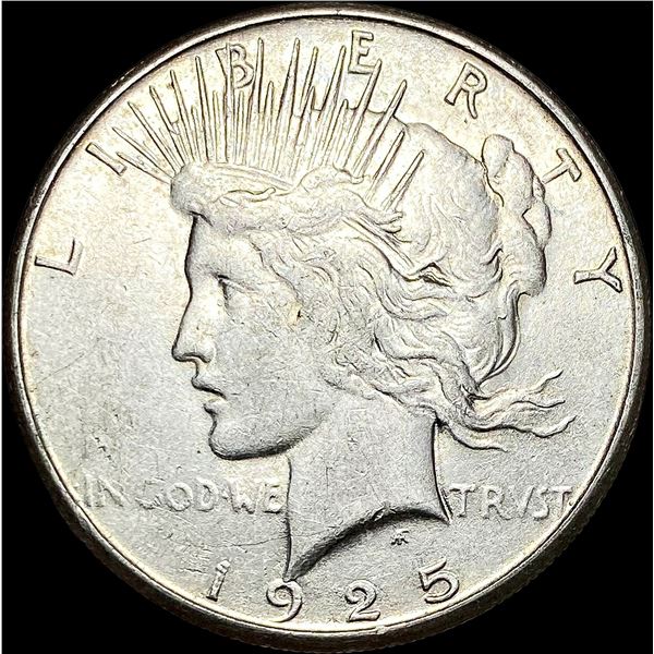 1925-S Silver Peace Dollar NEARLY UNCIRCULATED