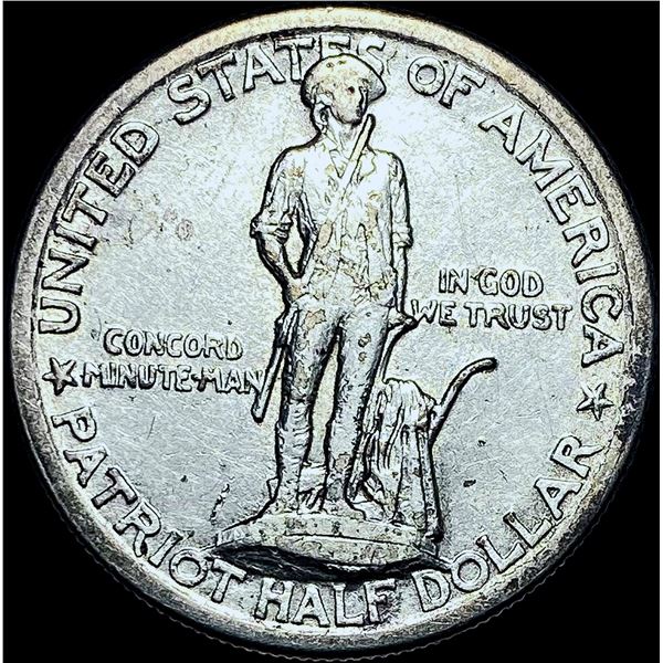 1925 Silver Lexington-Concord Half Dollar GEM BU