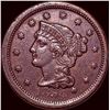 Image 1 : 1854 Braided Hair Large Cent CLOSELY UNCIRCULATED