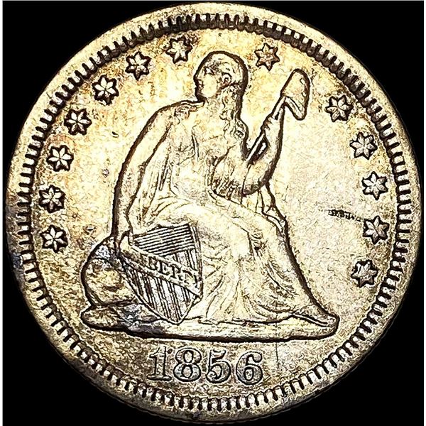 1856 Seated Liberty Quarter NEARLY UNCIRCULATED
