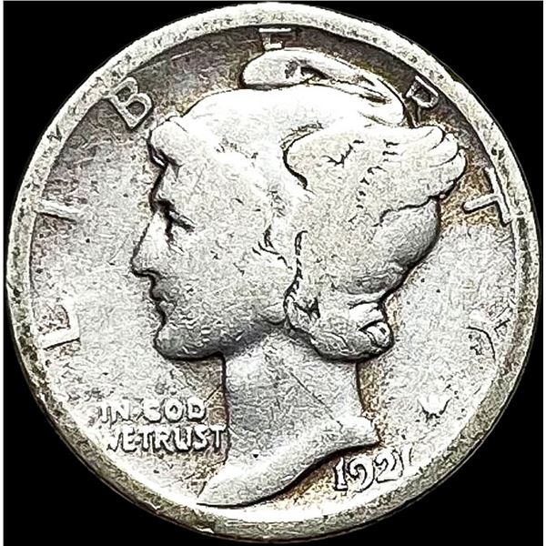 1921 Silver Mercury Dime NICELY CIRCULATED