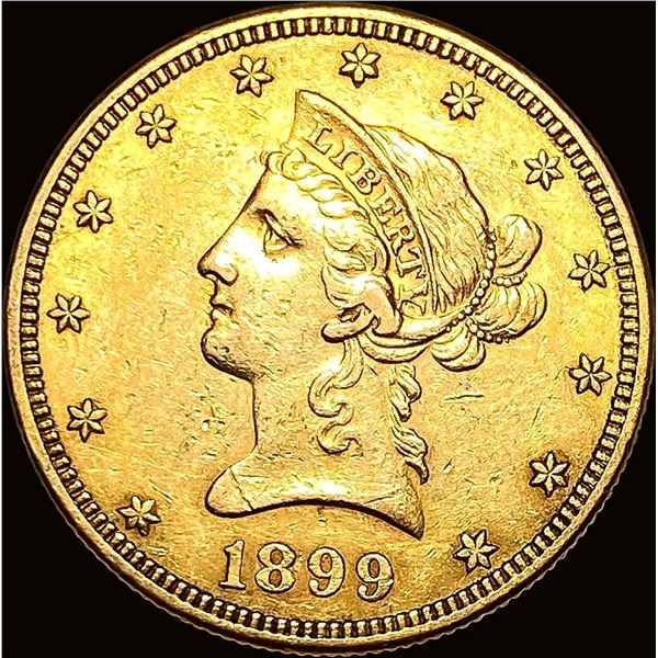 1899-S Gold $10 Liberty Head Eagle CLOSELY UNCIRCULATED